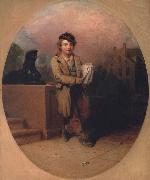 Henry Inman News Boy France oil painting artist
